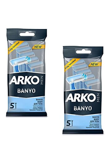 ARKO 2 Pieces of 5 Men Bath Razor Blades