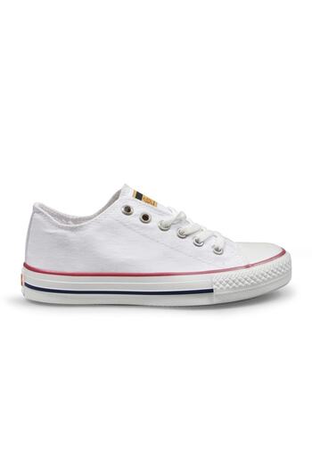 M.P. Mp Men's Lace-Up White Canvas Shoes 231-1842mr 650