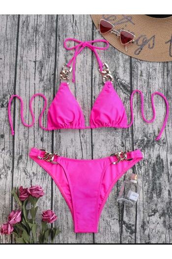 nuriçgiyim Chain Detailed Bikini Set