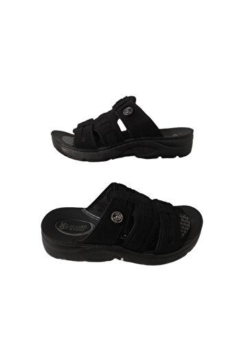 ALAABO Range Black Comfortable Lightweight Orthopedic Men's Daily Slippers