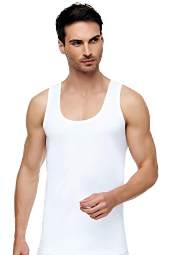 Tutku Elit 4 Pack Classic Men's Undershirt 1001
