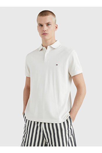 Tommy Hilfiger Bej Erkek Polo T-shirt Mw0mw17770ac0