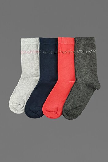 Ollero 4 Pairs Seamless Women's Bamboo Socks