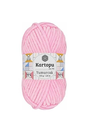 Kartopu Yumurcak K767 5 Adet Kadife Ip Canlı Pembe