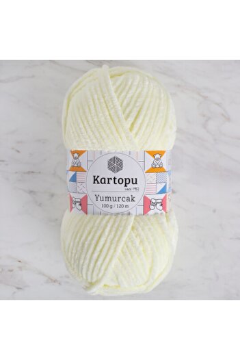 Kartopu Yumurcak K335 5 Adet Kadife Ip Krem