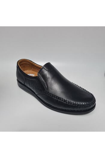 KOMCERO Laceless Stitched Model Orthopedic Anatomical Genuine Leather Lightweight Daily Shoes Y015-175