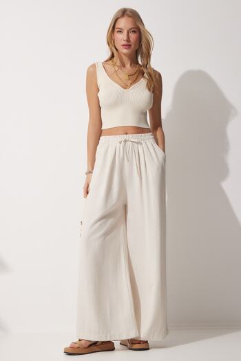 Happiness İstanbul Linen Loose Trousers