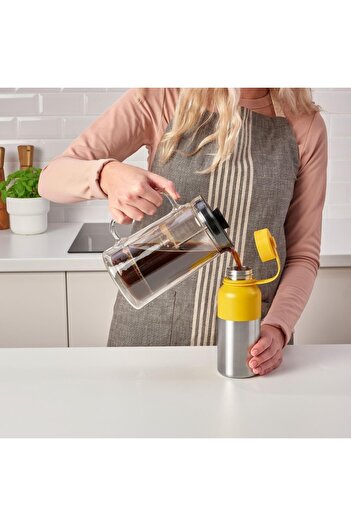 IKEA Hetlevrad Termos - Paslanmaz Çelik - Sarı 0,5 Lt