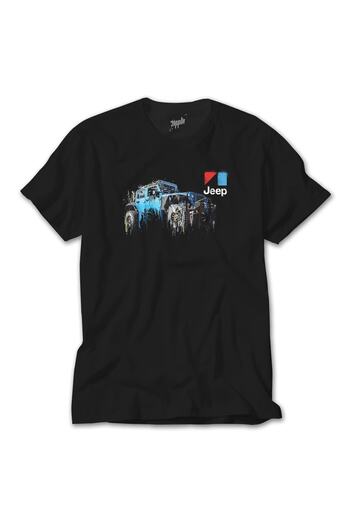 Z zepplin Flowing Jeep Siyah Tişört