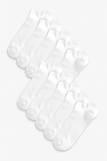MEM SOCKS 10 Συσκευασίες Unisex κοντές αθλητικές κάλτσες χωρίς ραφές