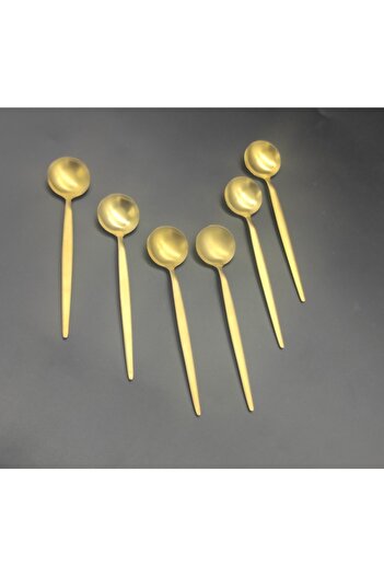 BRONDOFF Ikon Mat Gold Nescafe Çay Kaşık