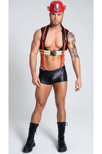 For Dreams 9001 Men's Firefighter Fancy Costume