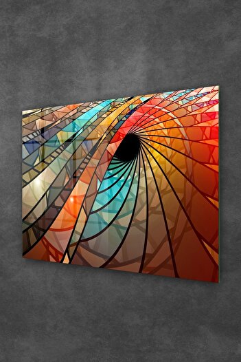 Decovetro Design geometric pentru masă din sticlă