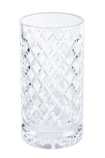 Jenisa Glass Handmade Cage Carafe Thin Long Soft Drink Cup 4 Pieces