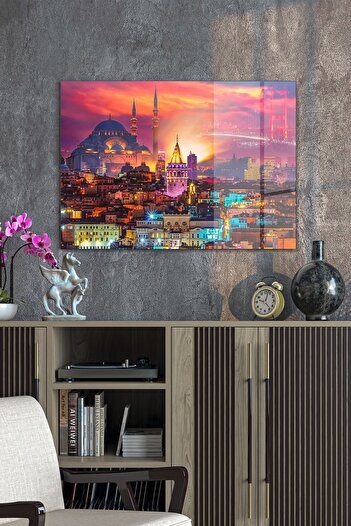 Decovetro Glass Painting Istanbul Landscape