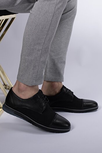 Riccon Men's Casual Shoes0012397 Black