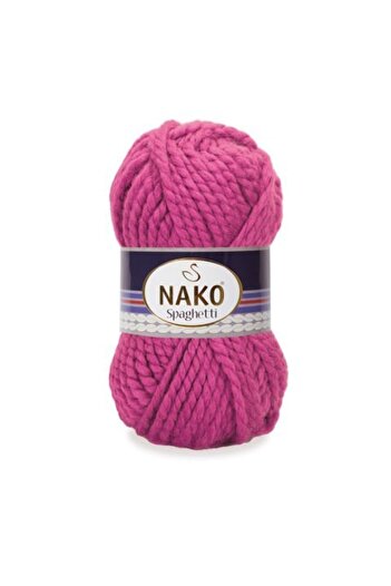 NAKO (5 Τεμάχια) Σπαγγέτι 5571 Σκούρο Ροζ Πλεκτά Χέρια