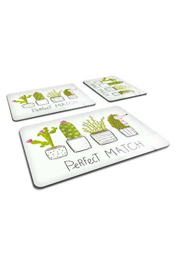 Decorita 3 Piece Set Perfect Match| Glass Cutting Board - Glass Cutting Table