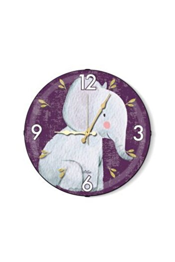 The Mia Wall Clock "Cheerful Elephant Wall Clock" 20cm Diameter