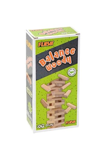 Star Oyun Flash Woody Jenga Wooden Balance Game 54 Pieces