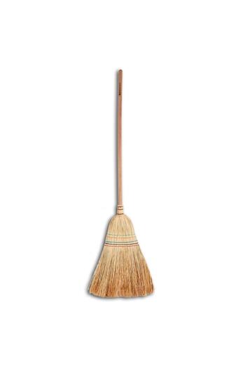 COD-EX Wooden Handle Rubbish Broom (Handle Brush Broom)