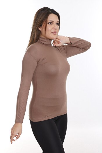 DISENTIS MODEST Full Turtleneck Viscose Mink Body - Large Size