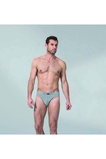 Namaldı Gray Ribbed Men's Slip - Thin Edge Panties 115