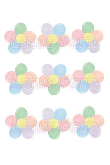 LOTUS PARTY مجموعة بالونات معكرون بطابع ديزي - بالون معكرون - جهاز ديزي - شريط بالون
