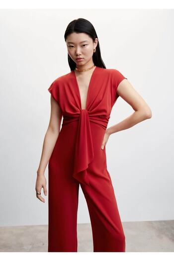 MANGO Woman Knotted Jumpsuit