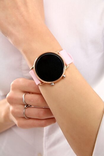 ÇENÇEN Unisex Pastel Silikon Kordon Dijital Kol Saati