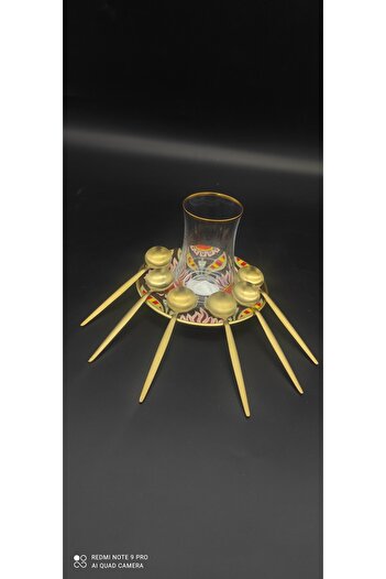 BRONDOFF Ikon Mat Gold Nescafe Çay Kaşık
