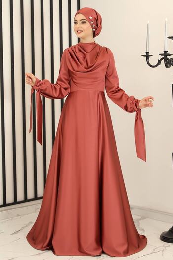 Fashion Showcase Degaje Evening Dress Coral Design - Fsc3006