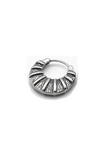 Viking Black Sun Drop Model Ring Vintage Large 316l Steel Snap-on Men's Earrings