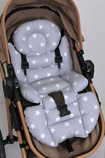Umaybebek Orthopedic Baby Stroller Cushion with Waist Support, Cotton Fabric - Original Product
