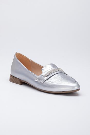 Freemax Women's Summer Comfortable Light Ballerina Shoes Silver