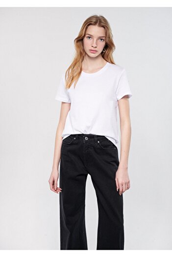 Mavi Λευκό Basic T-Shirt Slim Fit / Slim Cut 1600952-620