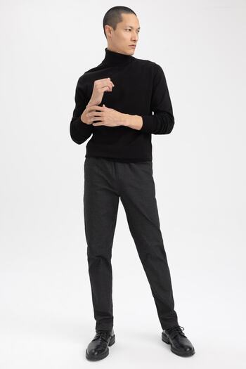 DeFacto Slim Fit Turtleneck Knitwear Sweater