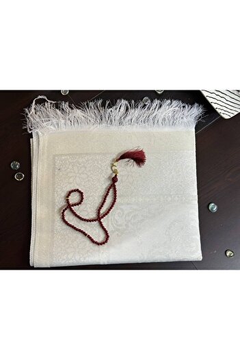 Şahane Prayer Clothes 2 Pieces Prayer Rug Prayer Beads Yasin