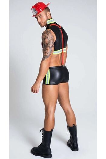 For Dreams 9001 Men's Firefighter Fancy Costume
