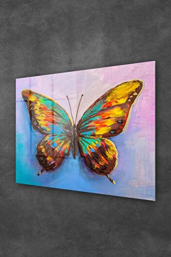Decovetro Glass Painting Colorful Butterfly