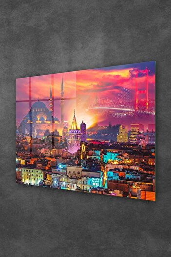 Decovetro Glass Painting Istanbul Landscape