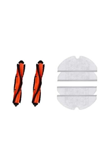 Xiaomi Mi Robot Vacuum Mop Essential - 2 σε 1, 4 πανιά από ίνες, 2 κύριες βούρτσες