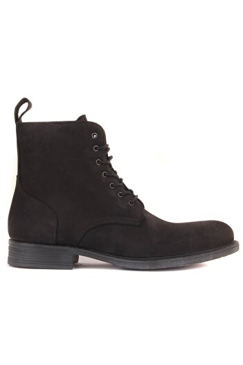 SailLakers - Μαύρες ανδρικές μπότες Nubuck 102-6014-GOL