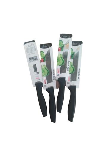 Chef's Brand Black Handle Kitchen Knife 27 Cm