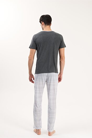 Yeni İnci Half Sleeve Men's Pajama Set Epj839