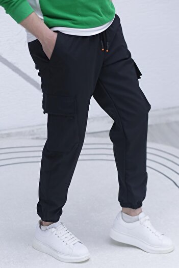 WAFRA Men's Parachute Fabric Cargo Jogger Pants (Slim Fit)