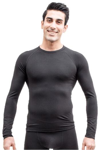 TheDon The Don Men's Thermal Underwear Long Sleeve Top Black