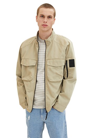 Tom Tailor Denim Men's Silver Olive Jacket