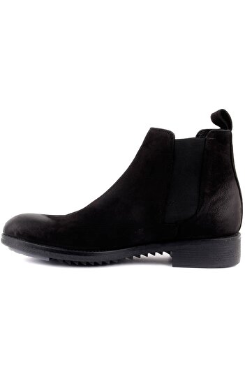 SailLakers - Siyah Nubuk Bağcıksız Erkek Bot 102-3649-71454