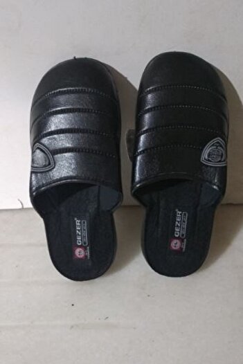 GEZER Black Winter Home Slippers with Cuffs Useful